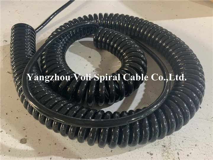 Customized Multicore Power Cable Wire Spiral Cable Coil Cable for LED Portable Mobile Generator Light Tower