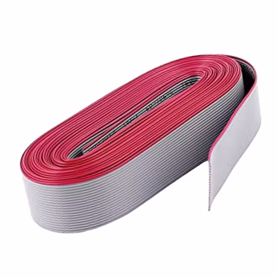 AWG28 10 20 Ways 30conductor 60 Pin Grey FFC Flat Signal Ribbon Cable
