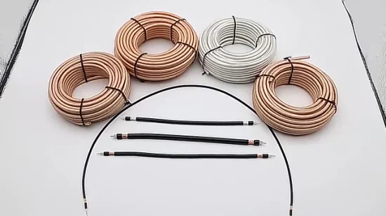 Cable coaxial de alta temperatura con aislamiento de PTFE Rg178 para telecomunicaciones