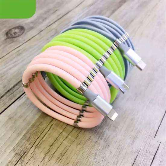 Teléfono portátil Rt-Mc28 que carga el cable magnético luminoso de datos USB para iPhone