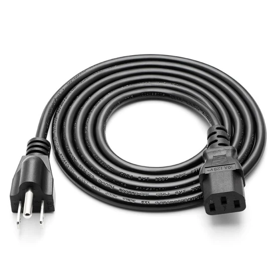 Extensión del cable de alimentación de los cables de extensión de la UL 220V de la extensión de cable compatible con RoHS del OEM ISO9001 del ODM