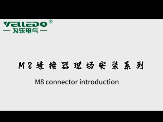 Conector de sensor M8 recto macho de 3/4/5/12 pines Conector de enchufe redondo