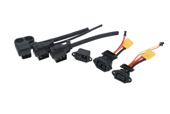 Arnés de batería de clavija macho para bicicleta eléctrica y conjunto de cable de conector hembra