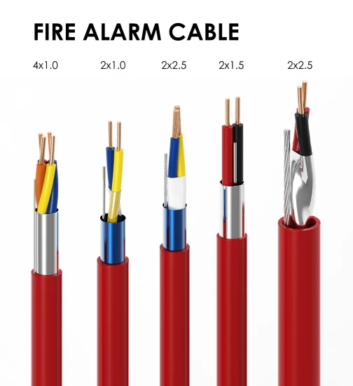 cable de cobre clasificado industrial del panel de control de la alarma de incendio de 2.5mm2 1.5mm2